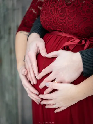 Gravidfotografering hjärta