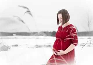 Porträtt gravidfotografering